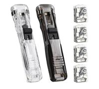 Agrafeuse à Pinces Portable - Agrafeuse Sans avec 200 Pinces Réutilisables | Pince à Main Compacte Bureau École Maison | Outil Documents Dossiers Papiers | Aģrafeuse Manuelle Écologique