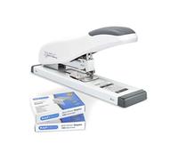 Agrafeuse + agrafes 923/10mm - 2 boites de 1000 agrafes - Blanche -