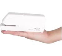 Agrafeuse Agrafeuse électrique Agrafeuse Géométrique Portable Petit Bureau Agrafeuse Automatique Fournitures D’Apprentissage Papeterie Reliure Fournitures, White, One Size
