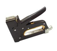 Agrafeuse, agrafeuse manuelle robuste avec boucle de fixation de poignée, réglage du coussinet de choc, cloueuse pour l'artisanat du bois, menuiserie, décoration, bricolage