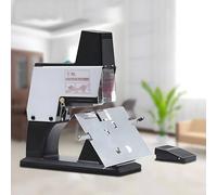 Agrafeuse automatique avec pédale, double tête, 9 vitesses réglables pour une reliure efficace à plat et vertical, utilisation au bureau et à l'école - Parfait pour les documents et les projets