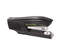 Maped Office Maped - Agrafeuse Half-strip Greenlogic - Agrafeuse 100% en plastique recyclé + 400 agrafes 26/6 - Agrafeuse de bureau compatible agrafes 24/6 et 26/6 - Coloris Noir