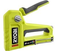 Ryobi Agrafeuse-cloueuse 4-en-1 RHFST4IN1, manuelle, corps métal, T50/T25/JT21, pointes 18G