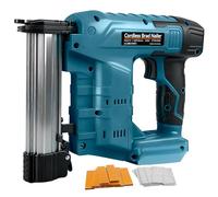 Agrafeuse-cloueuse améliorée 18GA à batterie, compatible avec batterie Makita 18V, agrafeuse-cloueuse électrique sans balais avec 1000 clous et 1000 agrafes pour le bricolage, DIY et travail du bois