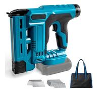 Agrafeuse Cloueuse Electrique sans fil pour Makita 18V | Cloueuse et Agrafeuse 2 en 1 avec 1000 clous et 1000 agrafes pour la rénovation domiciliaire et le travail du bois