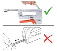 Tacwise Agrafeuse/Cloueuse manuelle 1747 Z4-140 4-en-1 métal – agrafes 140/91, clous 18G/180