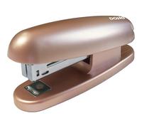 Dohe Agrafeuse de bureau Rose Gold – Plastique haute qualité, chargement par le haut, 20 feuilles