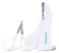 Agrafeuse cutanée jetable, 35 agrafes stérilisées préchargées, pour la Pratique d'urgence sur Le Terrain des Premiers Secours, Utilisation vétérinaire (Alternative au Fil de Suture)