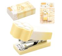 Agrafeuse de bureau - Agrafeuse à main de 17,3 cm, agrafage tactile robuste, agrafage au toucher, attaches en plastique ABS | Agrafeuse confortable pour pour 2 à 15 feuilles reliées pour