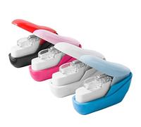 Agrafeuse de couleur sans agrafes portable pour fournitures scolaires et de bureau en caoutchouc