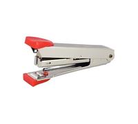 Agrafeuse de poche métal n°10 10 feuilles - gris et rouge