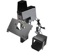 Agrafeuse électrique à pédale pour reliure rapide, réglable pour 2 à 50 feuilles, profondeur 100 mm, 9 niveaux d'intensité, idéale pour reliure de documents et de bureau