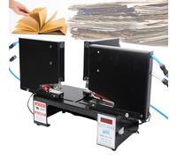 Agrafeuse électrique à selle à affichage numérique, machine à relier rapide à double tête avec fente à clous pop-up et compteur de rendement, pour imprimeries, bureaux, éditeurs