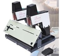 Agrafeuse électrique à selle, machine à relier rapide automatique, reliure de livres lourds, épaisseur réglable, niveaux d'intensité, fonctionnement à pédale pour une utilisation au bureau