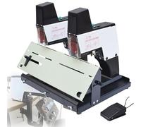 Agrafeuse électrique à selle, reliure rapide pour 40 feuilles, épaisseur et intensité réglables, idéale pour la reliure de documents et de bureau