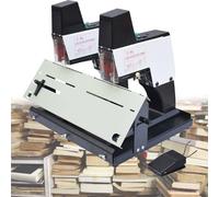 Agrafeuse électrique automatique à 9 vitesses avec pédale, reliure plate et verticale jusqu'à 40 feuilles, idéale pour le bureau et l'école
