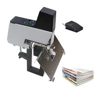 Agrafeuse électrique automatique à double pédale, robuste, pour reliure à plat et à cheval, intensité réglable de 1 à 9 niveaux, pour bureau, école, maison et entreprise.