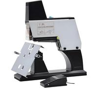 Agrafeuse électrique automatique, épaisseur réglable de 100 mm, intensité de 9 niveaux, agrafeuse rapide à double tête avec pédale pour la maison, l'école, le bureau, le travail
