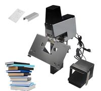 Agrafeuse Électrique pour Selle 1-9 Niveaux D'intensité, Automatique, Rapide, Robuste, Épaisseur Réglable 100mm, 2-40 Feuilles, Utilisation Double pour Reliure Plate Et en Selle avec Pédale