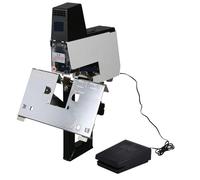 Agrafeuse Électrique, Relieuse Automatique de Bureau à 9 Vitesses avec Pédale, Relieuse Automatique Rapide et Robuste à Double Usage, à Plat et à Cheval, avec Pédale 110V