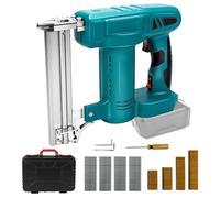 Agrafeuse électrique sans fil compatible avec batterie au lithium Makita 18 V, 80 coups/min 100 W, agrafeuse électrique pour bois, avec 500 clous et 500 agrafes, sans batterie ni chargeur