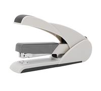 Agrafeuse grande capacité 210 broches, presse-doigt ergonomique, reliure à aiguille réversible, stockage de colle douce pour bureau, maison, école, utilisation de bureau, ABS, (5852 blanc (gris))