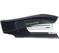 Agrafeuse Half-Strip Greenlogic-Agrafeuse 100% En Plastique Recyclé-Agrafeuse De Bureau Compatible Agrafes 24/6 Et 26/6-Noire