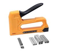 Agrafeuse légère for le travail du bois, Kit de pistolet à clous manuel avec 1600 agrafes 1/4 ", 5/16", 3/8 "et un dissolvant d'agrafes Pour de nombreux supports