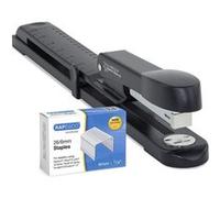 Agrafeuse - Long Bras - Agrafes 26/6mm - Noir - Inclus 5000 Agrafes - Rapesco