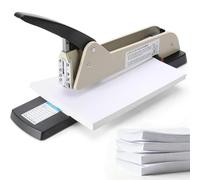 Agrafeuse Longue Portée, Capacité 200 Feuilles, Profondeur D'agrafage Réglable, Agrafeuse Robuste à Bras Long, Guide-papier Fixe, Idéale pour Brochures et Documents