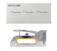 Agrafeuse manuelle en acier robuste pour bois, agrafeuse manuelle pour agrafes de 4 à 10 mm pour projets professionnels d'ameublement, menuiserie, décoration bricolage