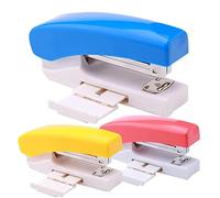 Agrafeuse manuelle for la maison, lot de 3, agrafeuse bureau standard, facile à charger, ergonomique, capacité 20 feuilles, multifonctionnelle