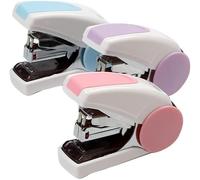 Agrafeuse manuelle for la maison, lot de 3 petites agrafeuses, capacité 20 feuilles, agrafeuse bureau, jolie compacte voyage