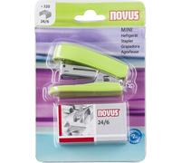 Agrafeuse Mini 12 feuilles 20mm (blister) green pack de 6 pièces