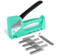 Agrafeuse Murale HAUSHOF, Legere de Type 53, avec Repoussoir, Agrafeuse Manuelle avec Agrafes 800 Pieces de 8mm pour Decoration, Tapisserie, Materiel de Fixation, Decoration, Menuiserie, Vert
