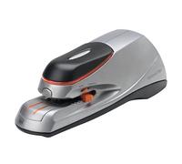 Agrafeuse optima 20 electrique 20 feuilles fonctionnement secteur/piles coloris argent/noir + boite 1000 agrafes