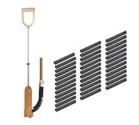 Agrafeuse PEXs avec 1980 agrafes pour panneaux de mousse, kit d'agrafeuse PEXs pour panneaux de mousse de 38 mm (1-1/2 po) avec agrafes de 2 cm, agrafeuse pour panneauxs de mousses autoportante
