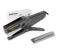 Bostitch Office B8 Pince agrafeuse robuste avec 1250 agrafes de 6,35 mm - 45 feuilles sans bourrage - Agrafeuse industrielle en métal à bande complète - Capacité d'agrafes de 210 agrafes - Pour carton