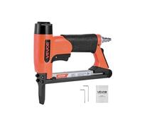 VEVOR Agrafeuse Pneumatique Long Bec, Calibre 21, Compatible avec Agrafes Fil Fin Série 80 Non Incluses de Largeur Couronne 12,8 mm, de Longueur 6-16 mm, Capacité 150 PCS, pour Menuiserie, Bricolage