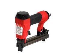 Agrafeuse pneumatique/pistolet à clous, cloueuse et agrafeuse de finition, clou 1,2x0,6mm, 4-7 bars for projets bricolage tissus d'ameublement