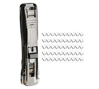 Agrafeuse portable à clip de - Pince à levier réutilisable à poussoir | Ensemble d'agrafeuse de bureau rechargeable - Pour bureau, école, classe, travail, étude, papiers, agrafage, organisation,