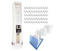 Agrafeuse portable à clip de,Pince à levier réutilisable à poussoir,Mini agrafeuse à pression et à pince - Pour bureau école collège étude paperasse scrapbooking