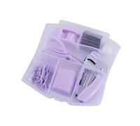 Agrafeuse portable | Kit d'agrafeuse miniature avec mallette de rangement transparente, fournitures scolaires miniatures, lieu de travail, accessoires de bureau