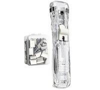 Agrafeuse pour pinces classeur - Distributeur de Pinces pour Reliure Papier Portable | Agrafeuse manuelle à clip - pour fournitures de bureau ocuments, factures, dossiers, livres à la