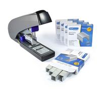Rapesco 1277 ECO X5-90ps Agrafeuse à Grande Capacité avec 5000 Agrafes 923/12 mm, Anthracite