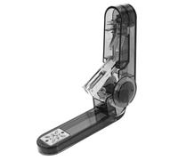 Agrafeuse Rotative de Bureau en Plastique, Transparente, Noire | Rotation 360 Degrés, Trois Modes D’agrafage, Capacité Élevée Jusqu’à 75 Agrafes, Maison et Classe