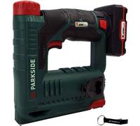 Agrafeuse sans fil PARKSIDE® 12V PAT 12 (batterie 4Ah incluse) + porte-clés HEADNMORE® en bundle HEADNMORE