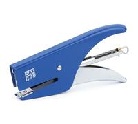 Agrafeuse SAX, pour 20 feuilles, pour agrafes 6/4, bleu, agrafe fermée, profondeur max.45mm, design robuste et élégant