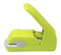 Agrafeuse Staple Free Stapler Time Handled agrafler mini agrafeuse portable pour Une Utilisation à la Maison et au Bureau(vert)