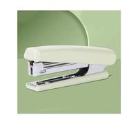 Agrafeuses de bureau portables, agrafeuse sans effort agrafeuse commerciale en métal et en plastique Verwijderaar Van staartnietjes draagbare nietmachine (Color : Green-a)